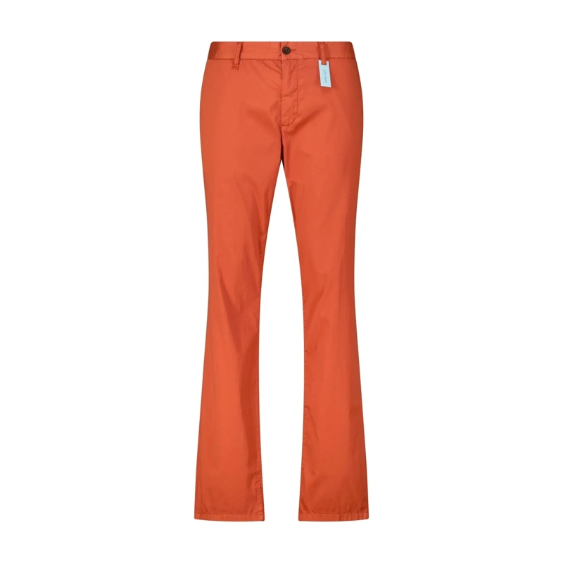 Alberto Pantalons décontractés Reguläre Stoffhose Orange