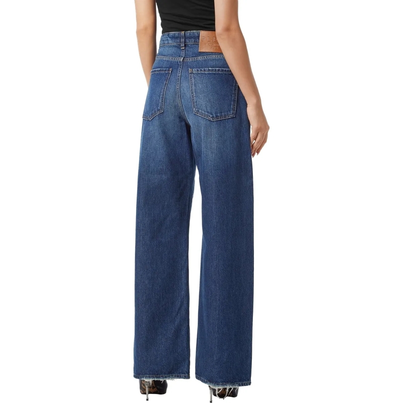 Philipp Plein Jeans Stil und Originalität mit dieser 5-Pocket-Hose aus dunkel-blau(Image 2)