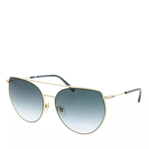 MCM MCM146S Sunglasses Shiny Gold/Blue Lunettes de soleil