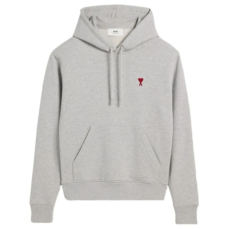 AMI Paris  Ami De Coeur Hoodie Grey