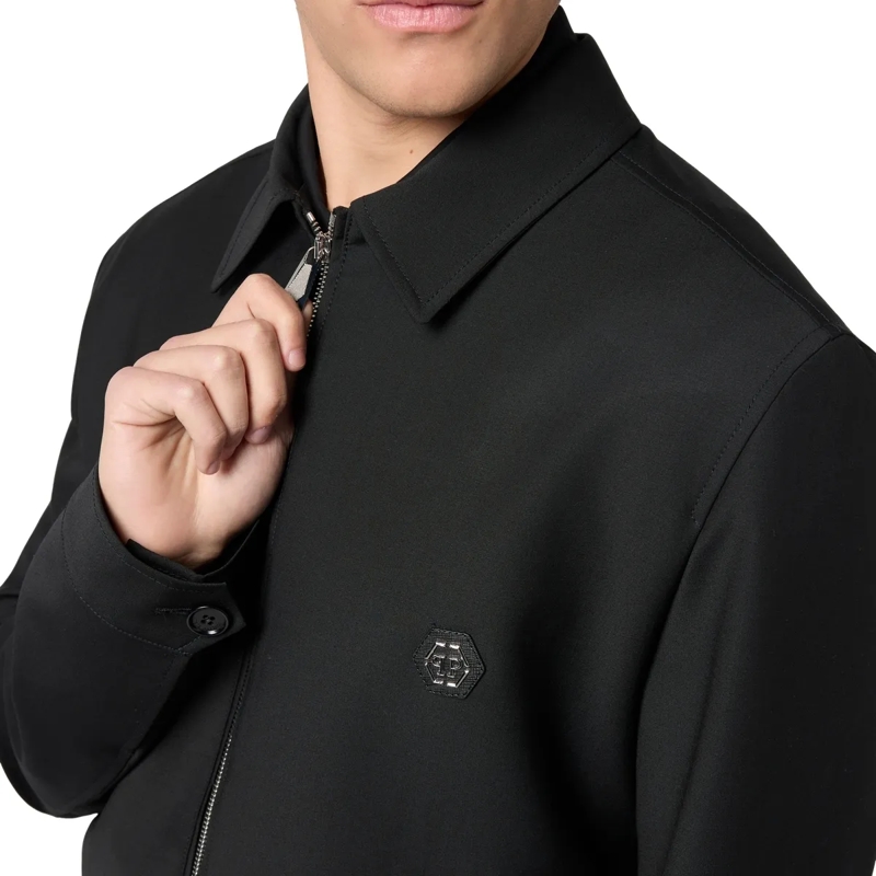 Philipp Plein Daunenjacke Wool Blouson schwarz(Image 2)