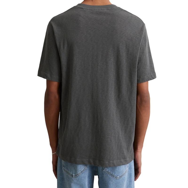 Marc O´Polo Hemd T-Shirt, SSL, Logo Print, Reg 1er Pack dunkel-grau(Image 3)
