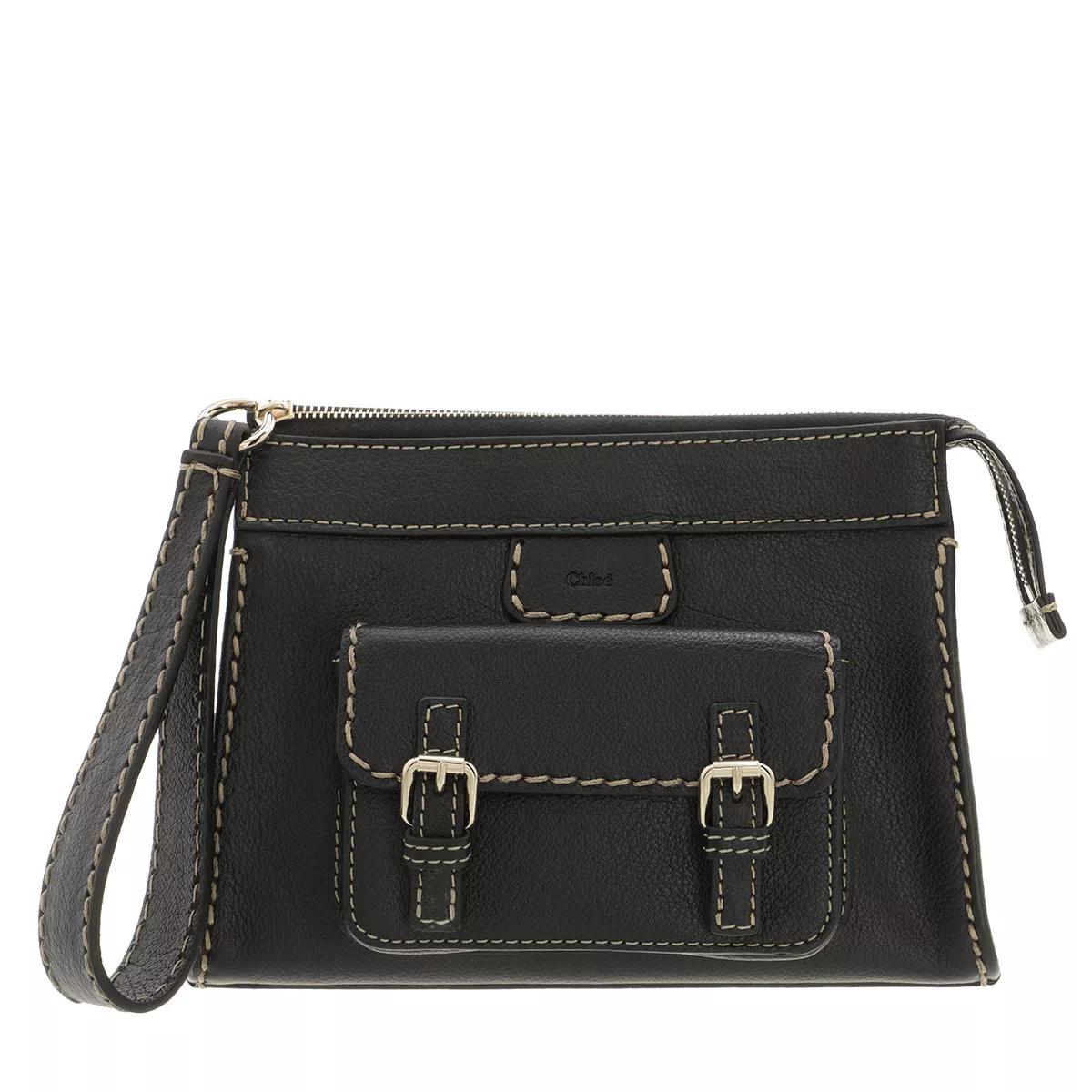 Chloé Clutches - Edith Small Pouch - Gr. unisize - in Schwarz - für Damen