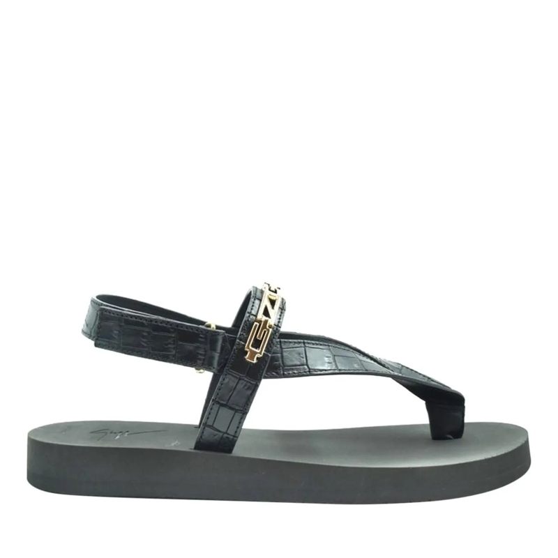 Giuseppe Zanotti Hausschuhe Sandals Black schwarz