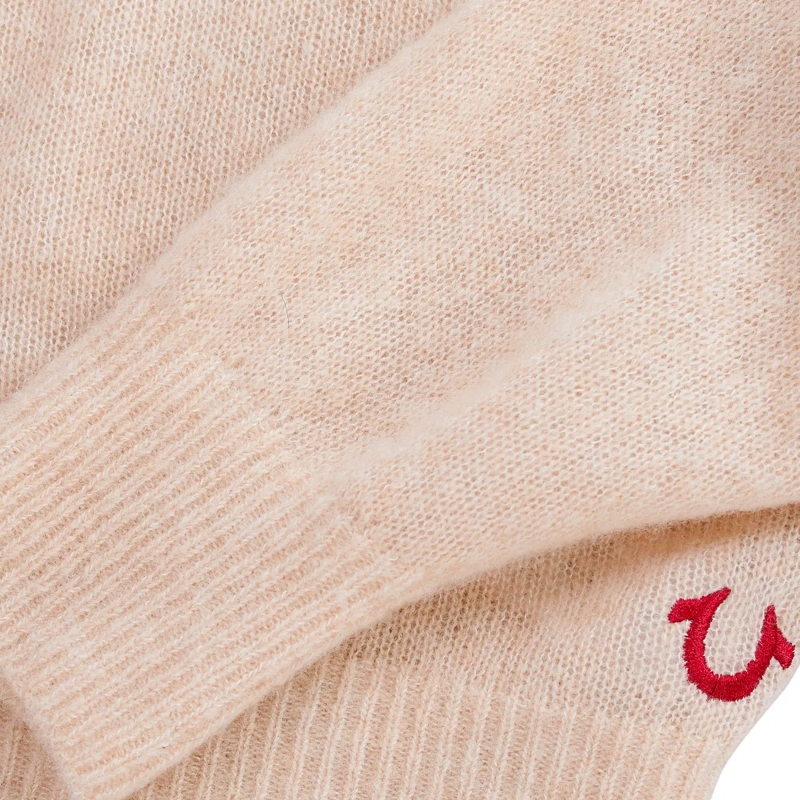 True Religion  - Gerader Schnitt- Rippbündchen an den Ärmeln- Ü beige(Image 5)