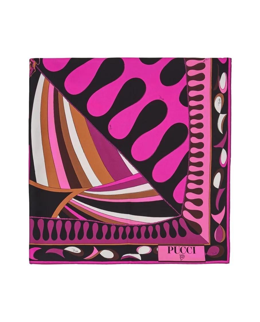 Pucci Tücher & Schals - 90X90 Silk Twill Foulard - Gr. unisize - in Bunt - für Damen