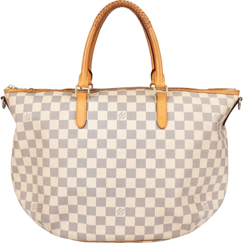 Louis Vuitton Schultertasche Louis Vuitton Damier Azur Monogram Riviera MM Hand weiß
