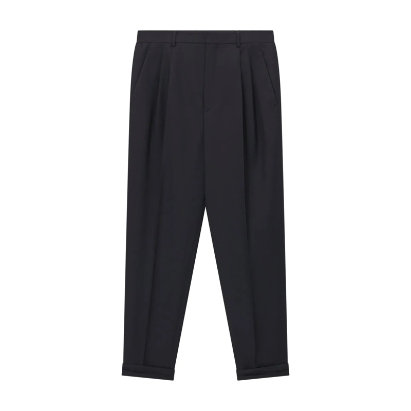 Saint Laurent  Hose aus Wolle schwarz
