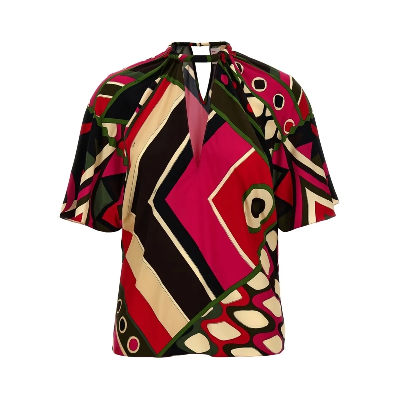 Emilio Pucci Chemisier 'Vivara' Top Multicolor