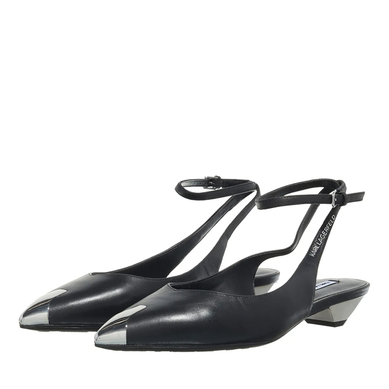 Karl Lagerfeld Pumps Millie Ankle Sling Black Lthr(Image 3)