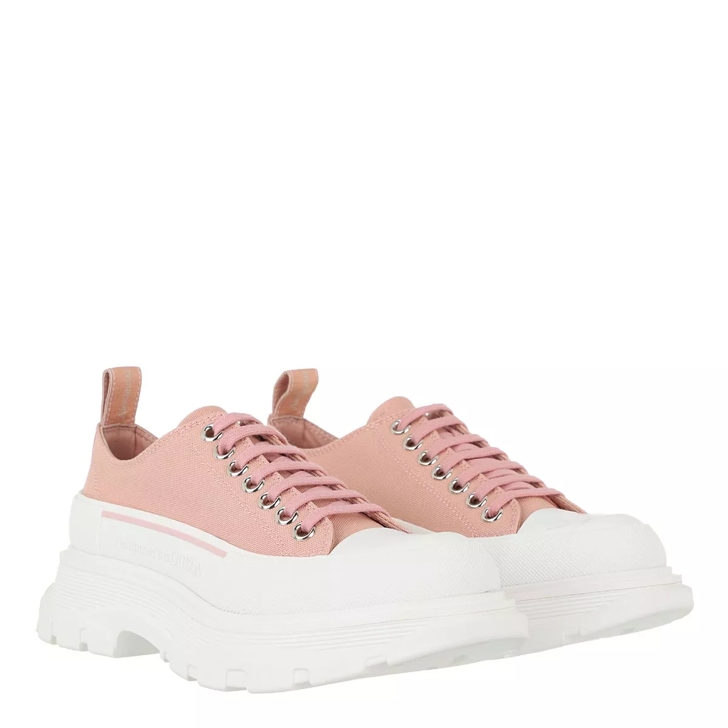 Alexander McQueen Tread Slick Lace Up Sneakers Rose plateausneaker