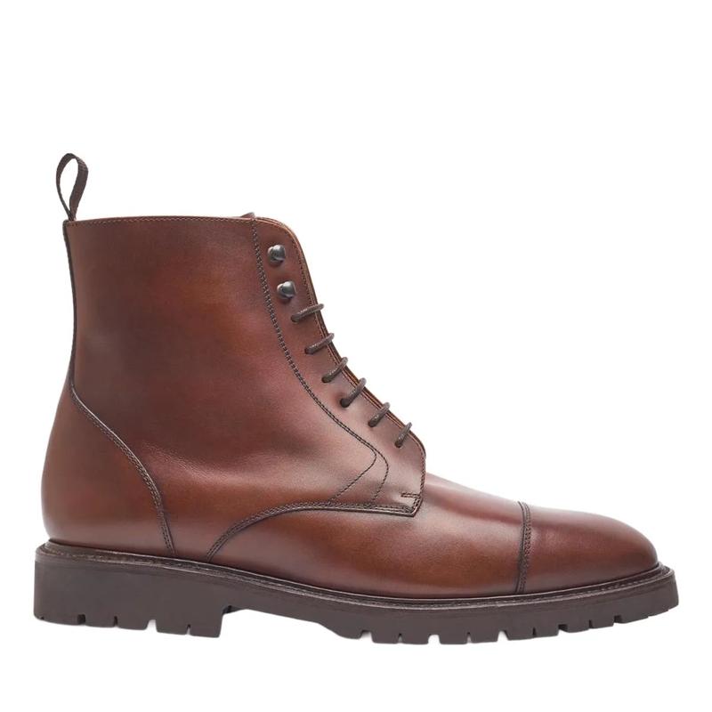 Henry Stevens Laarzen Schnürboots Jones CDB3 mittel-braun