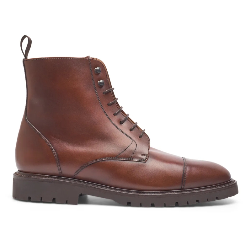 Henry Stevens Bottes à lacets Schnürboots Jones CDB3 mittel-braun