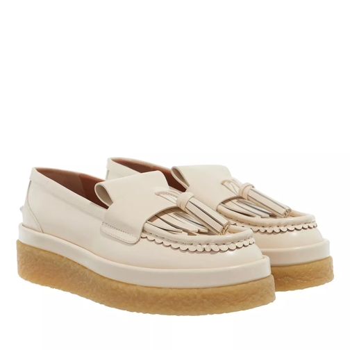 Chloé Jamie Moccasin Leather Eggshell Loafer