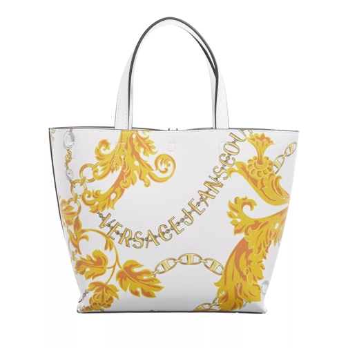Versace Jeans Couture Reversible Shopper White/Gold Rymlig shoppingväska