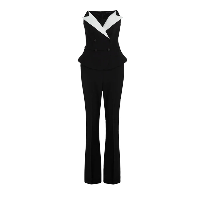 Karl Lagerfeld Jumpsuit KL STUDIO JUMPSUIT schwarz