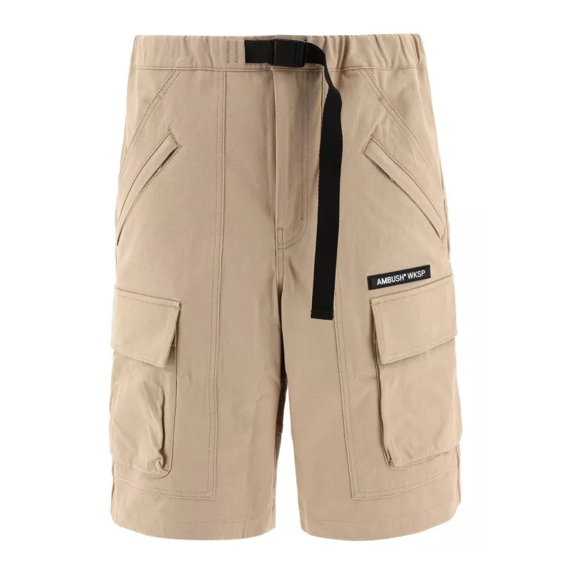 Ambush Casual Shorts Cotton Bermuda Shorts Brown