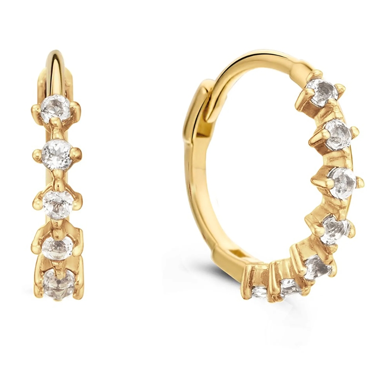 Jackie Gold Créoles Ohrringe Gold