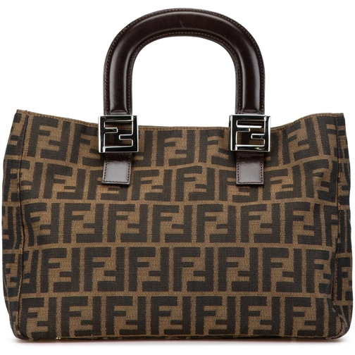 Fendi Tote Small Zucca Canvas Twins Tote braun