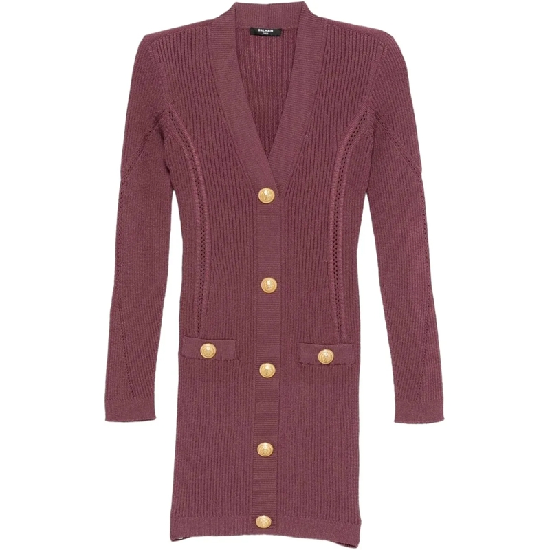 Balmain Mini-robe Dresses Purple lila