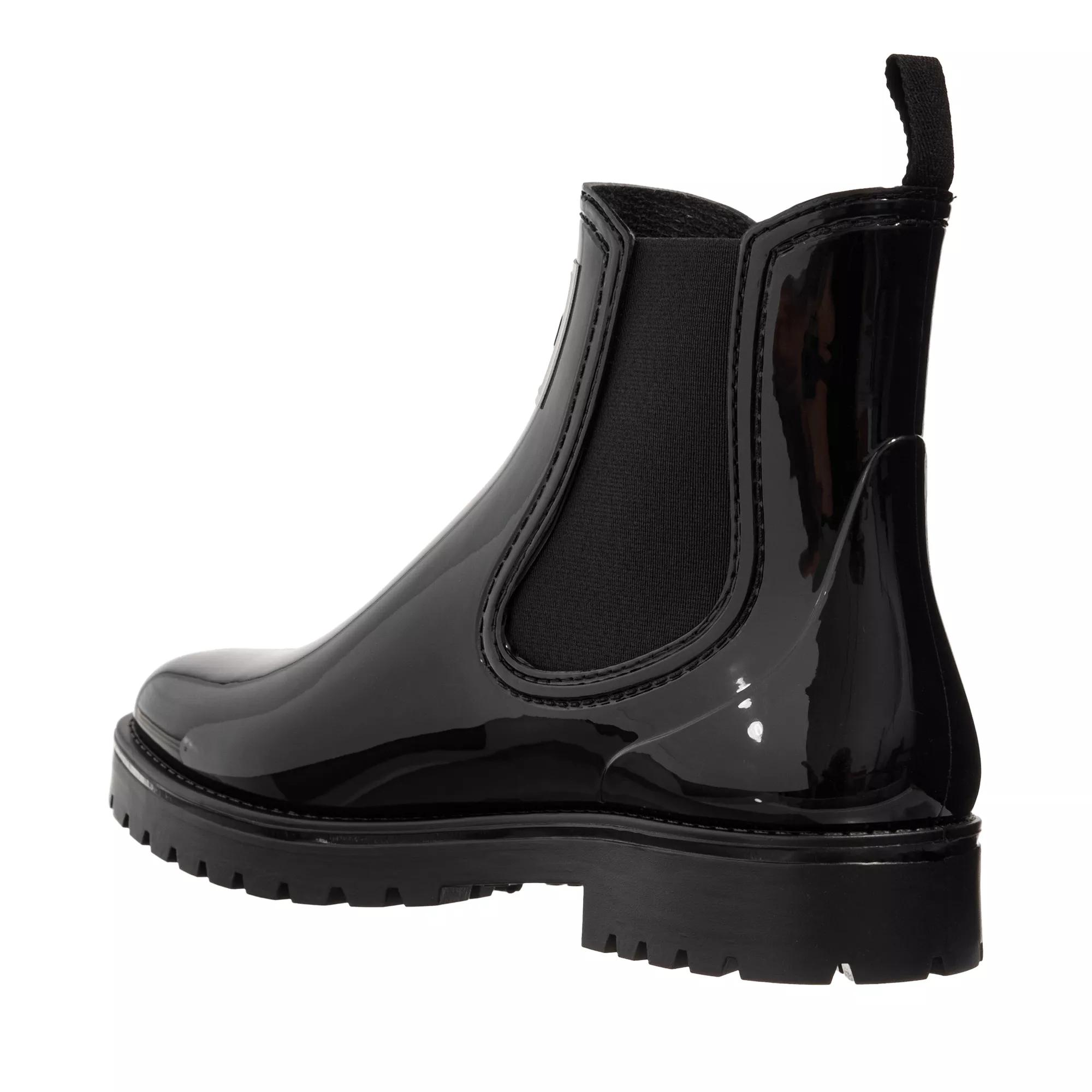 Black bootie best sale rain boots