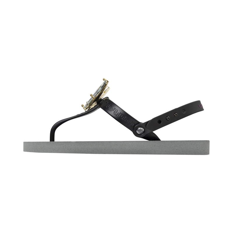 UZURII Flip Flops Zehentrenner Selena Butterfly Chrystal silber