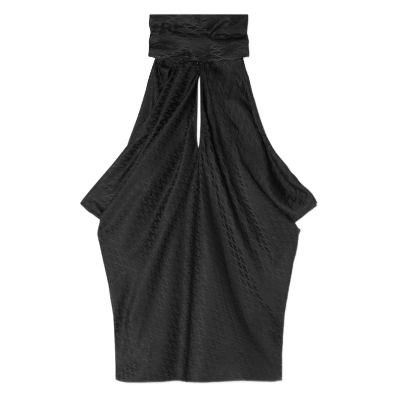 Versace Bluse High Neck Sleeveless Top Black