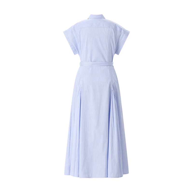 Polo Ralph Lauren Robe longue Gestreiftes Blusenkleid in Midi-Länge blau(Image 2)