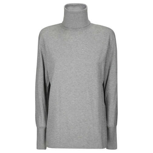 Studio Nicholson Trui met col Cotton Turtleneck Sweater Grey