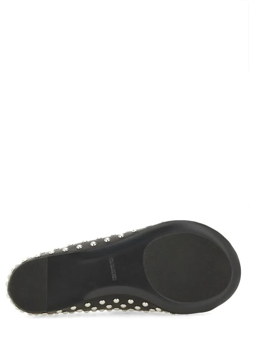 Thumbnail - Nappa Ballerina Flats With Metallic Studs - Gr. 37,5 (EU) - in Schwarz