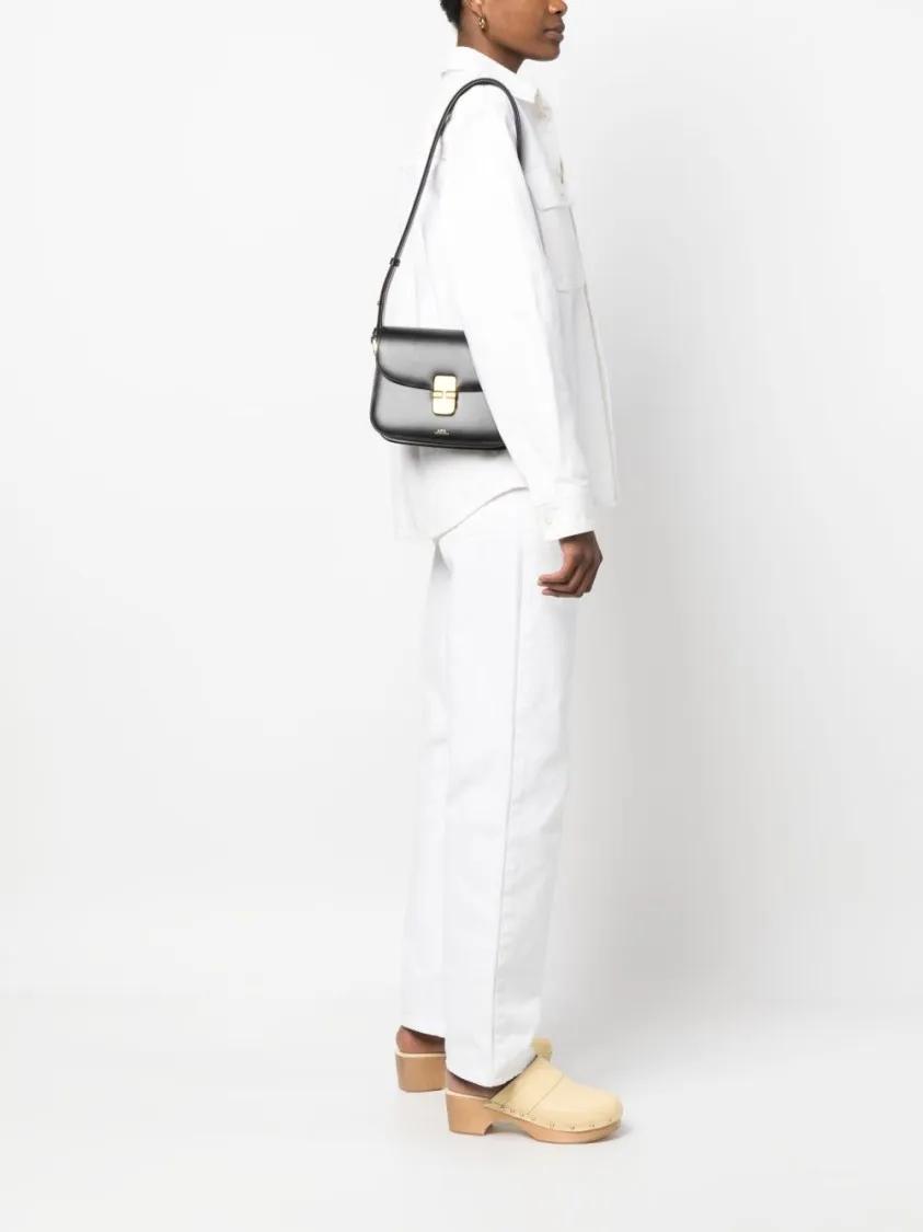 A.P.C. Hobo bags Sac Grace Small Shoulder Bag in zwart