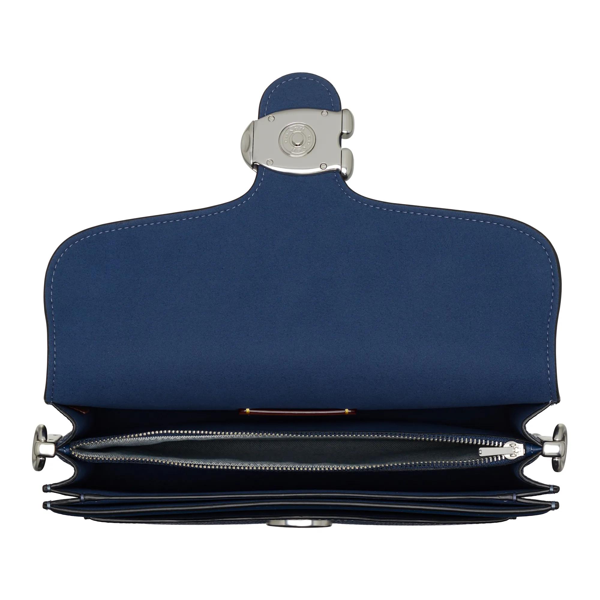 Coach Crossbody bags Polished Pebble Leather Covered C Closure Tabby Sh in blauw