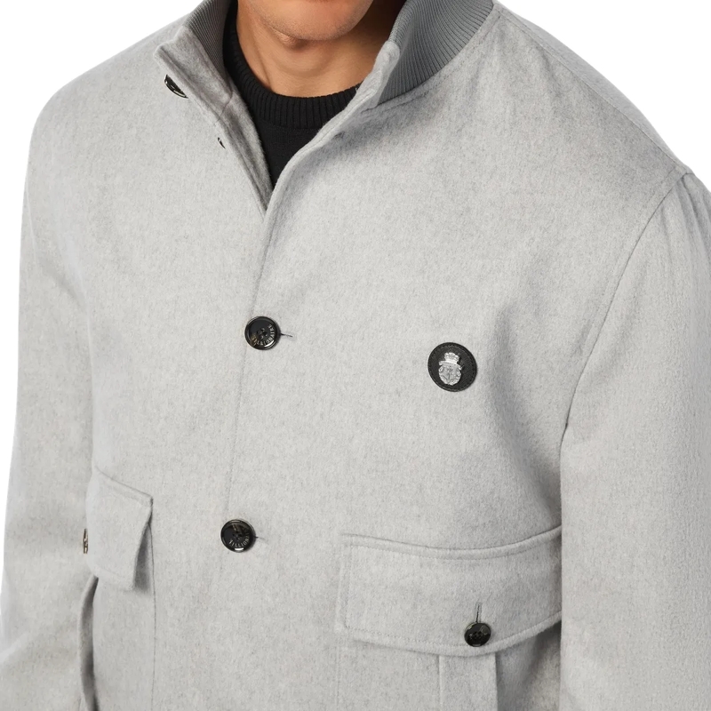 BILLIONAIRE Lederjacke Jacke grau(Image 4)