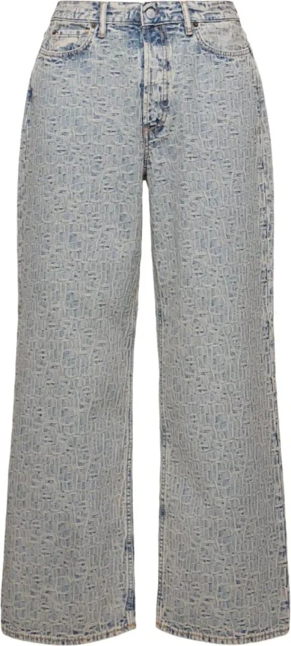 Thumbnail - Acne Studios - Acne Studios Monogram Jeans - Blue/beige - Größe 46 - beige