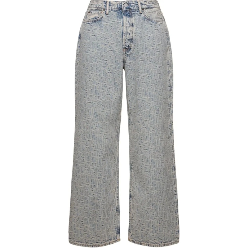 Acne Studios Slim-Fit-Jeans Acne Studios Monogram Jeans - Blue/beige beige