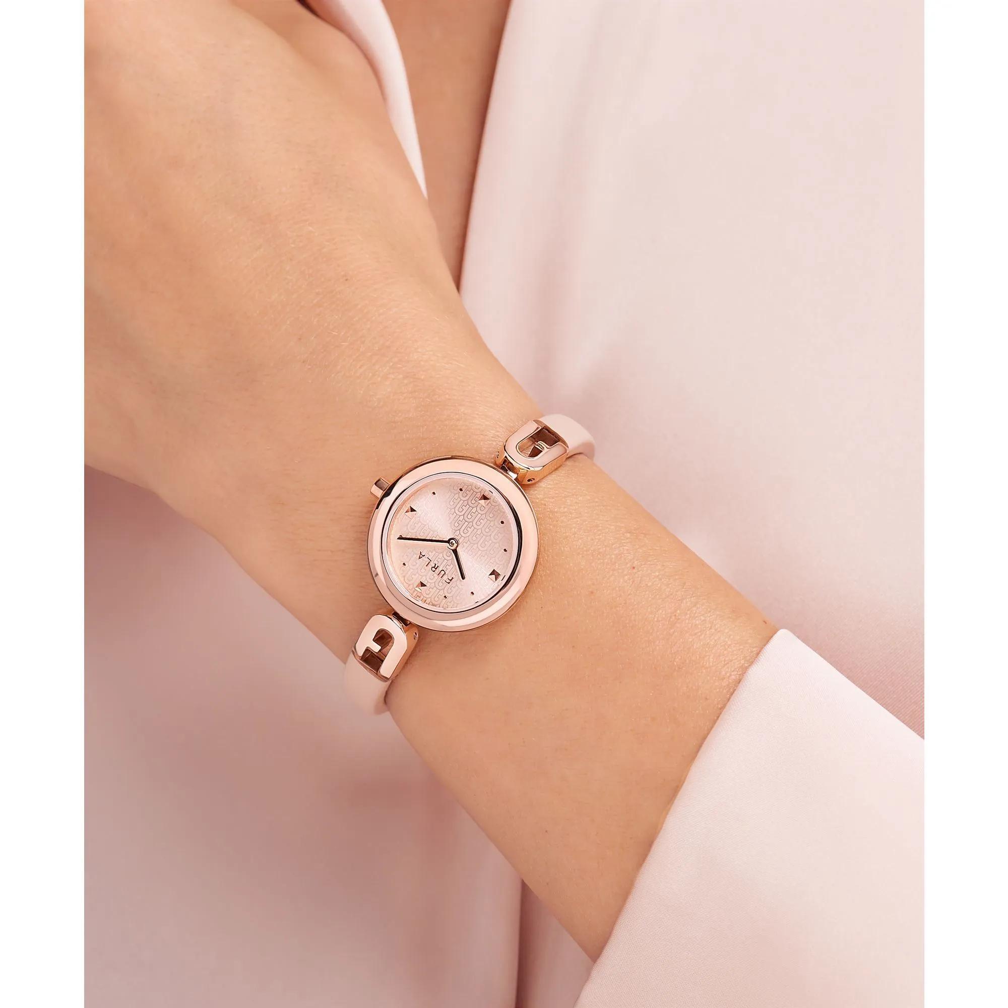 Thumbnail - Furla Uhren - Analoge Uhr Furla Bangle Leather - Gr. unisize - in Rosa - für Damen