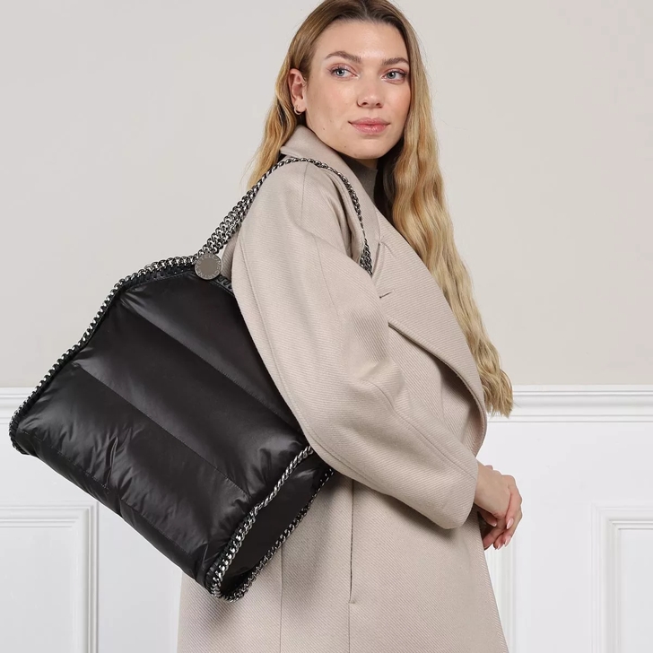 Black quilted tote online