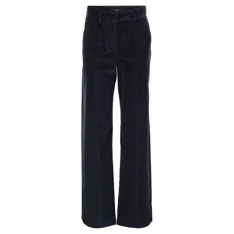 Max Mara  Tania - Wide-Leg Corduroy Trousers Black