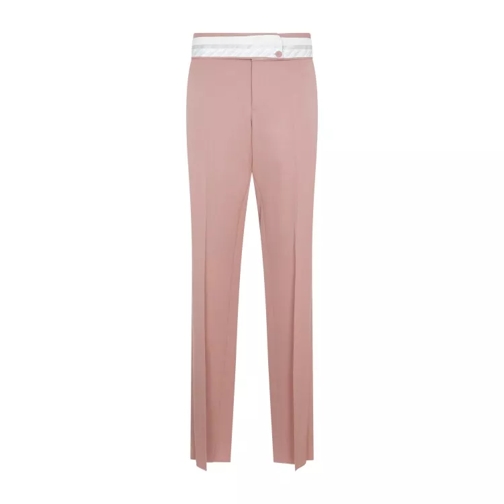 Christian Dior Pink Wool Pants Pink 