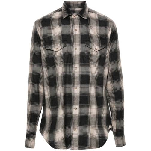 Eleventy Hemden Texas Shirt Grey