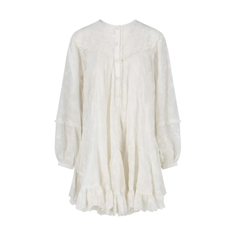 Isabel Marant Mini-robe Clean Silhouette White Dress White