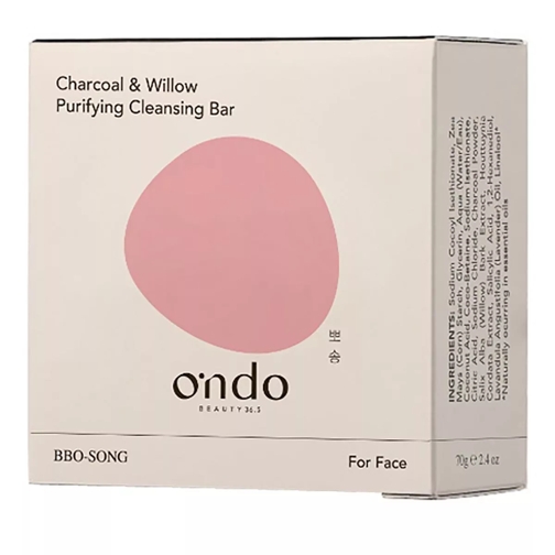 Ondo Beauty 36.5 Charcoal & Willow Purifying Cleansing Bar Gesichtsseife