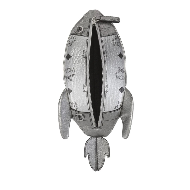 MCM Crossbody Bag Aren Vi Crossbody Sml Sv Silver(Image 7)