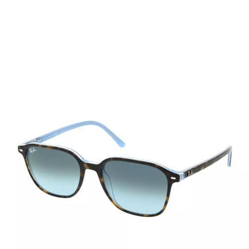 Ray-Ban 0RB2193 13163M Unisex Sunglasses Icons Top Havana On Light Blue Sonnenbrille