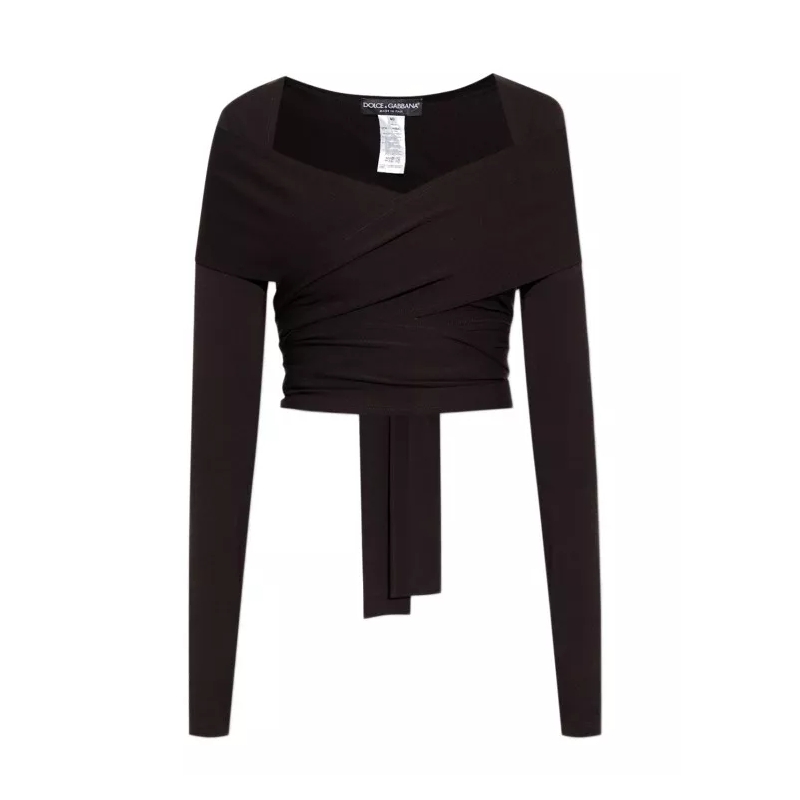 Dolce&Gabbana  Black Stretchy Top Black