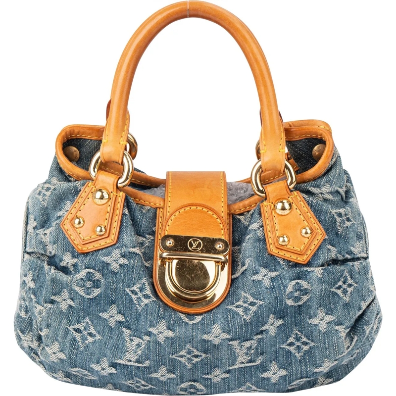 Louis Vuitton Tote Louis Vuitton Denim Monogram Pleaty Handbag blau