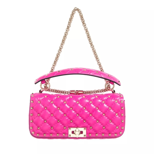 Valentino Garavani Rockstud Spike Small Shoulder Bag Pink Crossbody Bag
