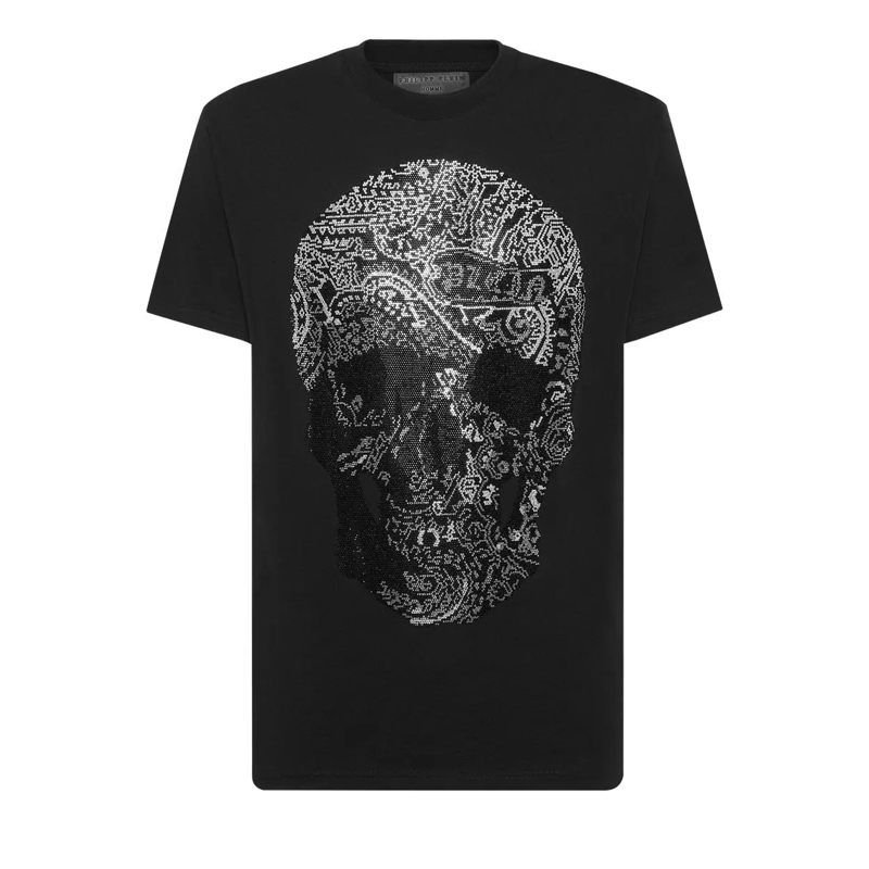 Philipp Plein T-Shirt T-Shirt Rundhalsausschnitt Ss Skull schwarz