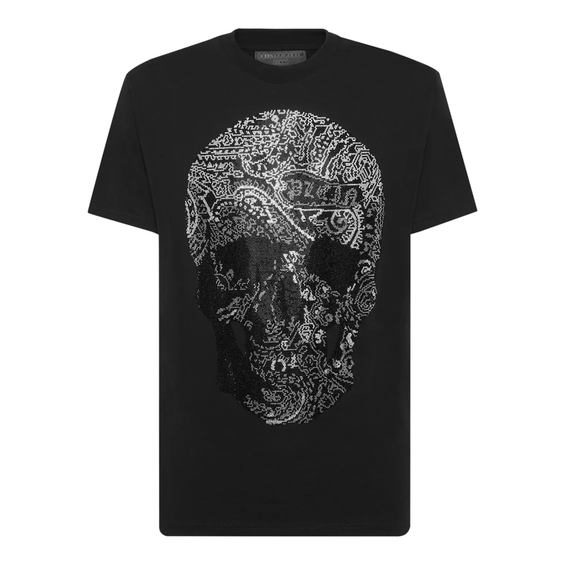 Philipp Plein T-Shirt T-Shirt Rundhalsausschnitt Ss Skull schwarz