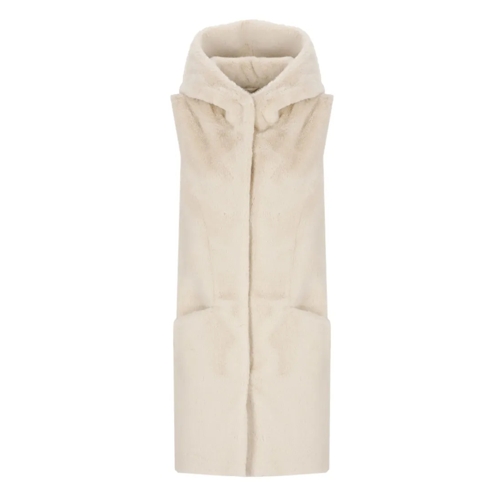 Betta Corradi  Faux Fur Coat Neutrals